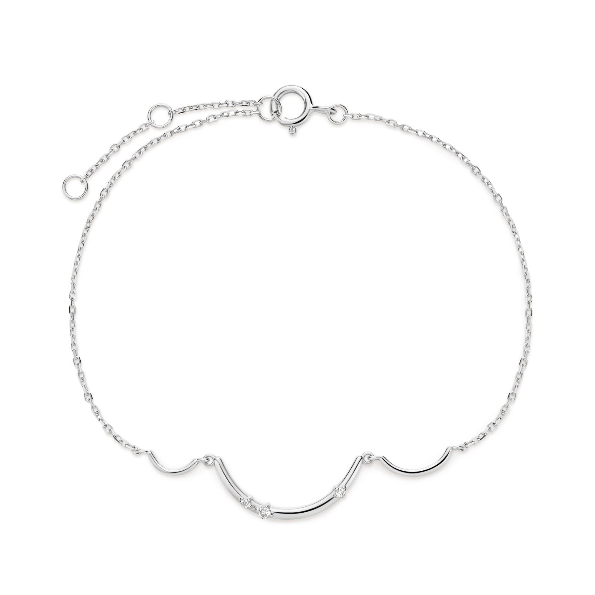 Wavy Diamond Bracelet