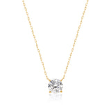 Round Solitaire Necklace