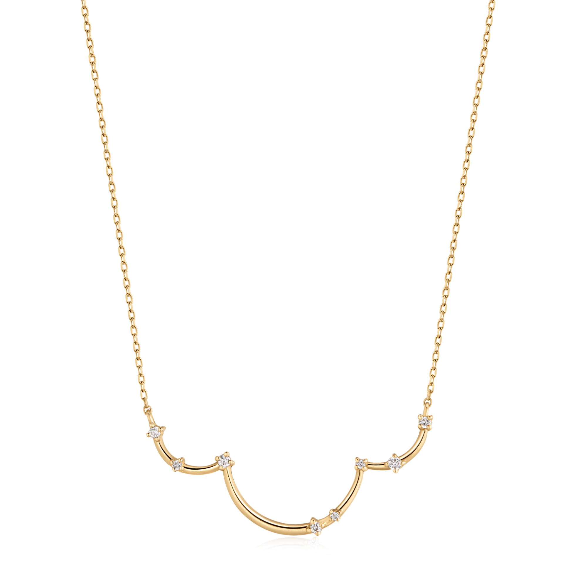 Wavy Diamond Necklace