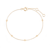 Isago Gelang Wanita Cinque Round Bezel Diamond Bracelet