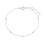 Isago Gelang Wanita Cinque Round Bezel Diamond Bracelet