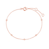 Isago Gelang Wanita Cinque Round Bezel Diamond Bracelet