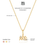 Aquarius Diamond Pendant
