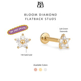 Bloom Diamond Flatback Studs