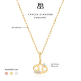 Cancer Diamond Pendant