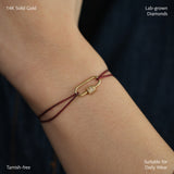 COUPLE PROMISE BUNDLE Carabiner Pavé Link + Glazed Diamond Link Bracelet