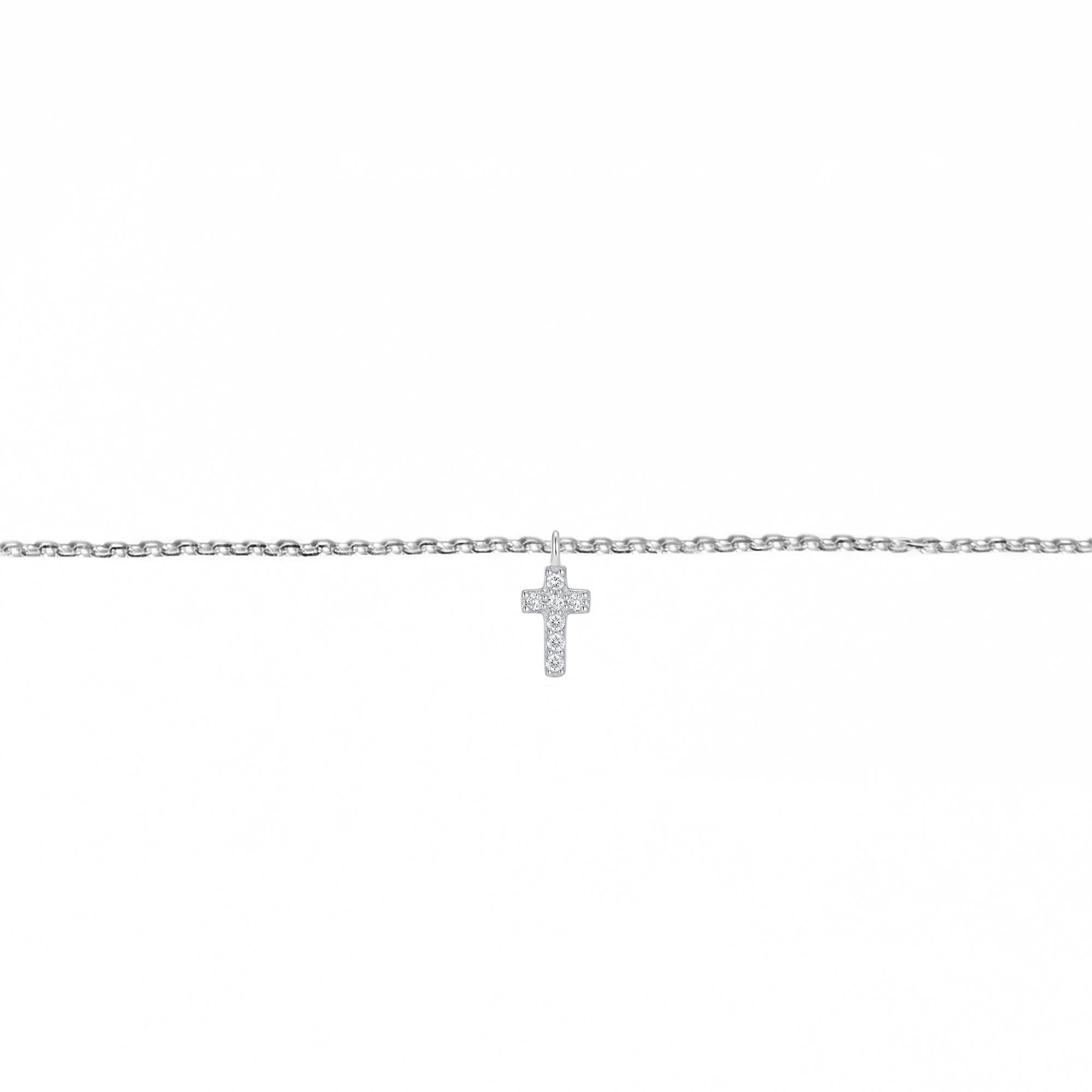 Permanent Bracelet With Slider White Gold