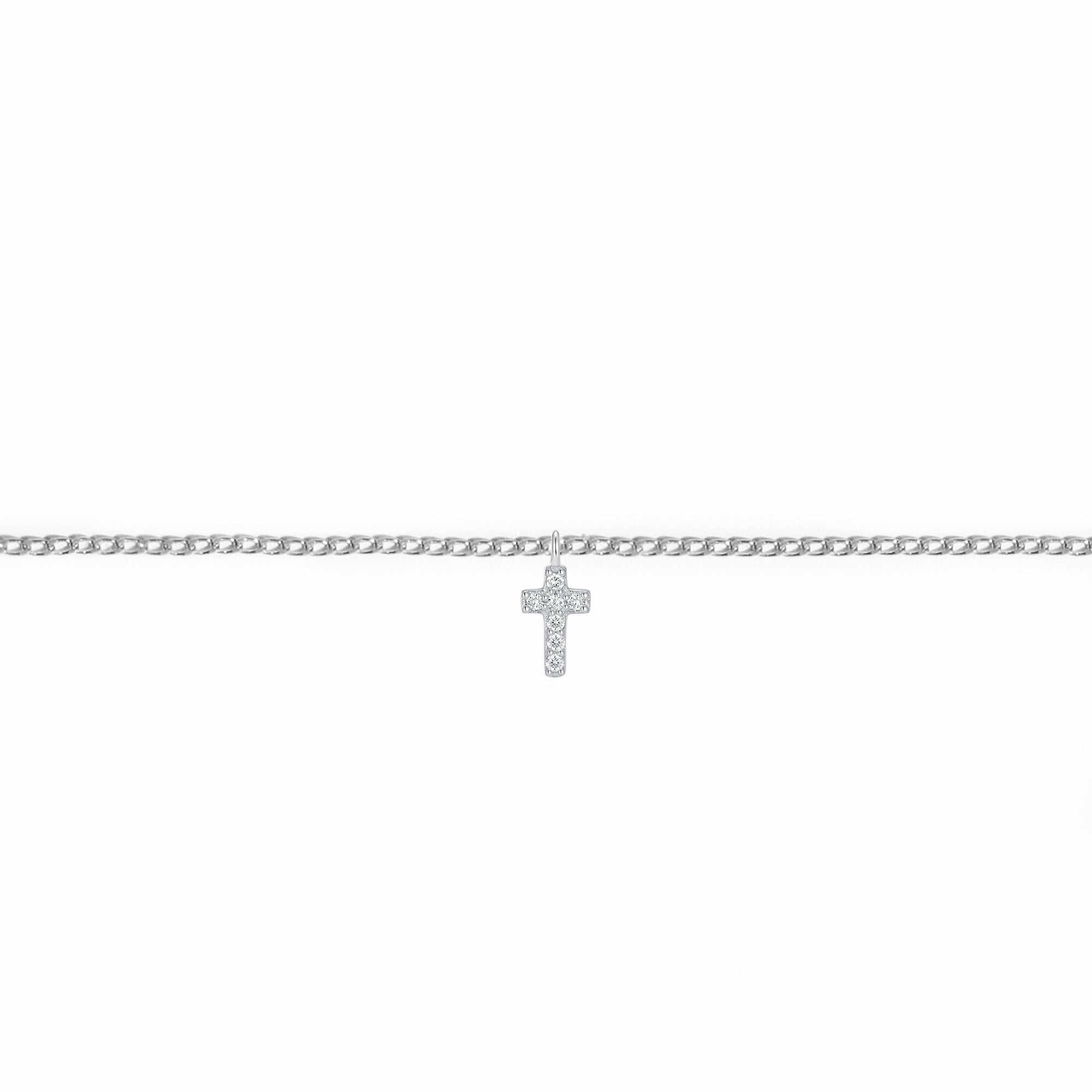 Permanent Bracelet With Slider White Gold