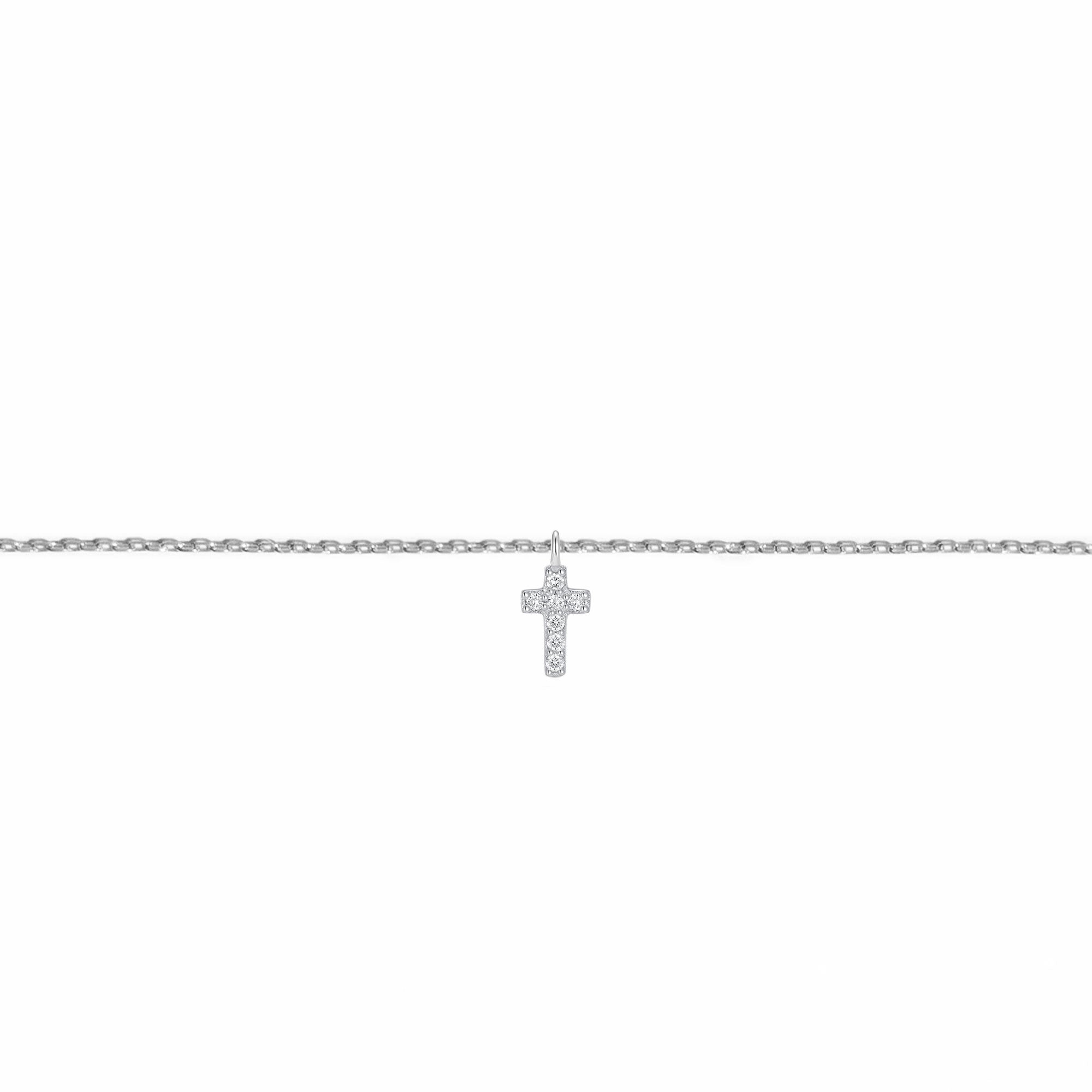 Permanent Bracelet With Slider White Gold