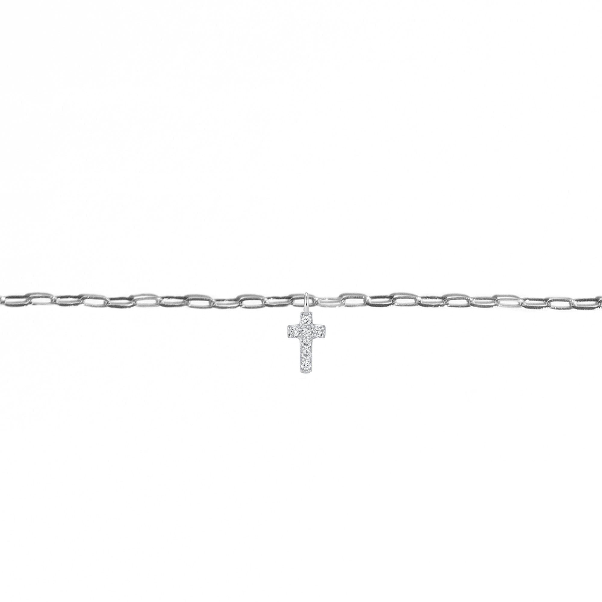 Permanent Bracelet With Slider White Gold