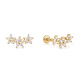 Trio Bloom Flatback Studs