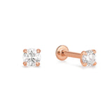 Mini Round Diamond Flatback Studs