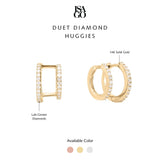Duet Diamond Huggies