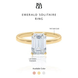 Emerald Solitaire Ring
