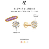 Blossom Diamond Flatback Studs