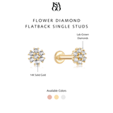 Blossom Diamond Flatback Studs