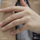 Flutter Petite Round Diamond Ring