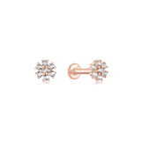 Blossom Diamond Flatback Studs