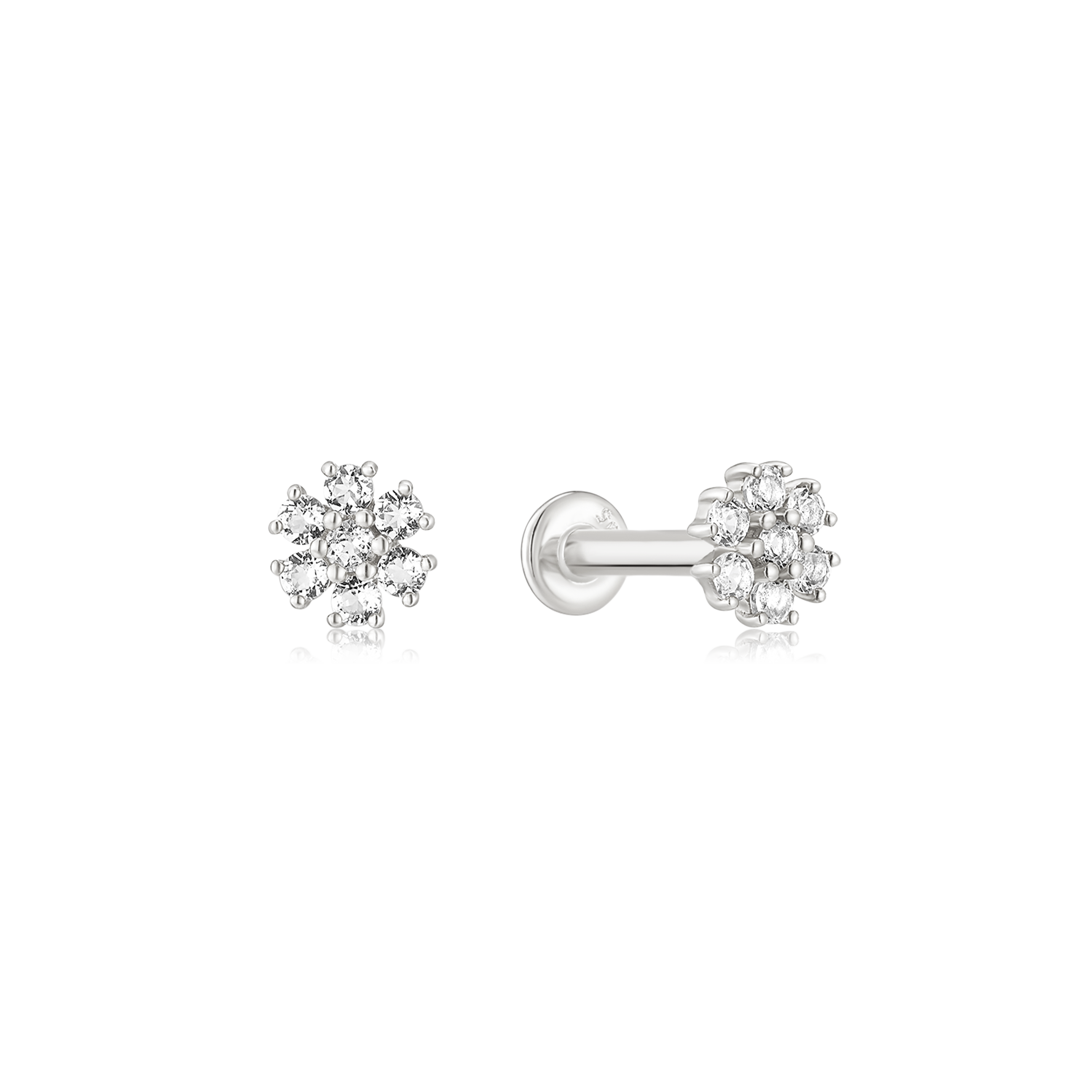 Blossom Diamond Flatback Studs