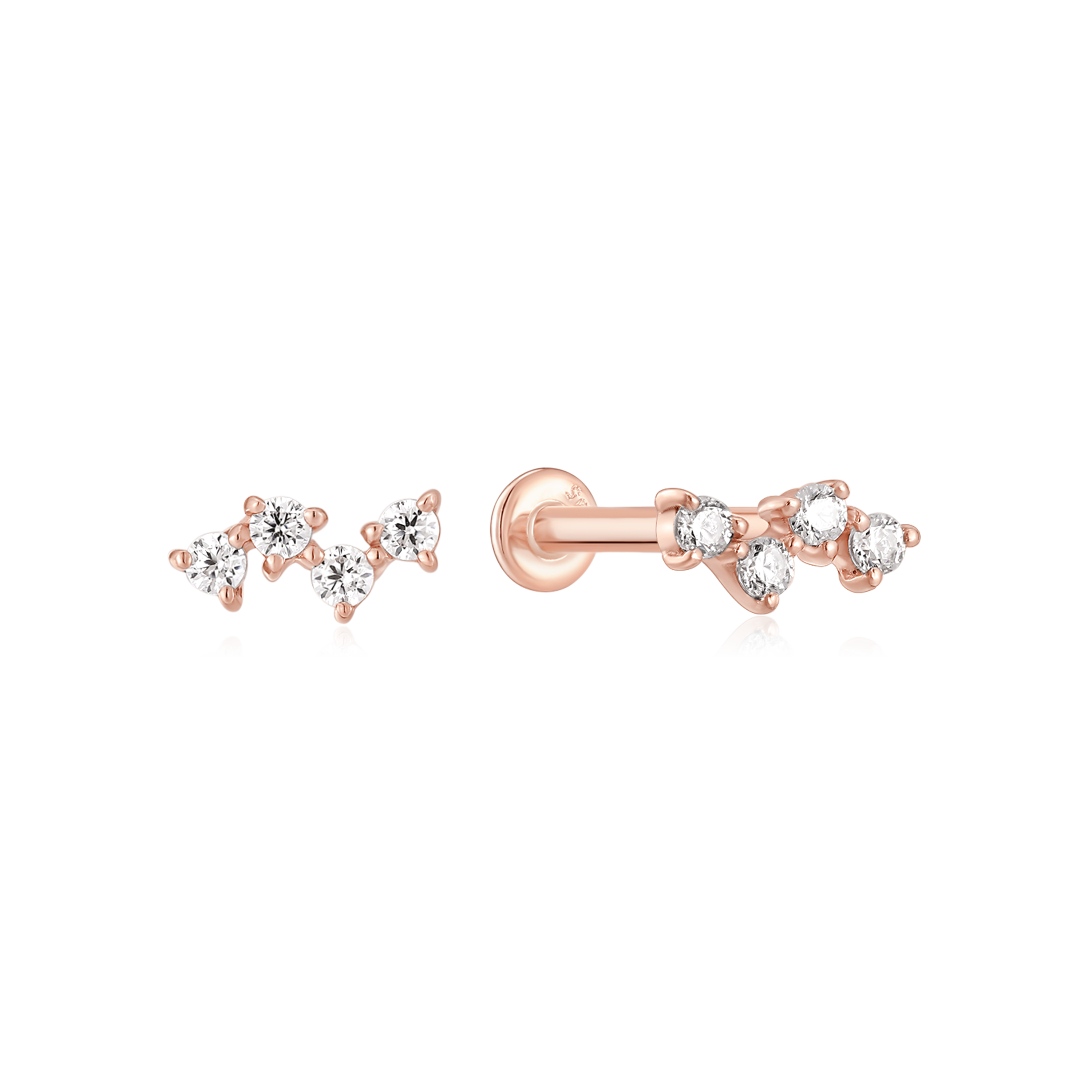 Glimmer Diamond Flatback Studs