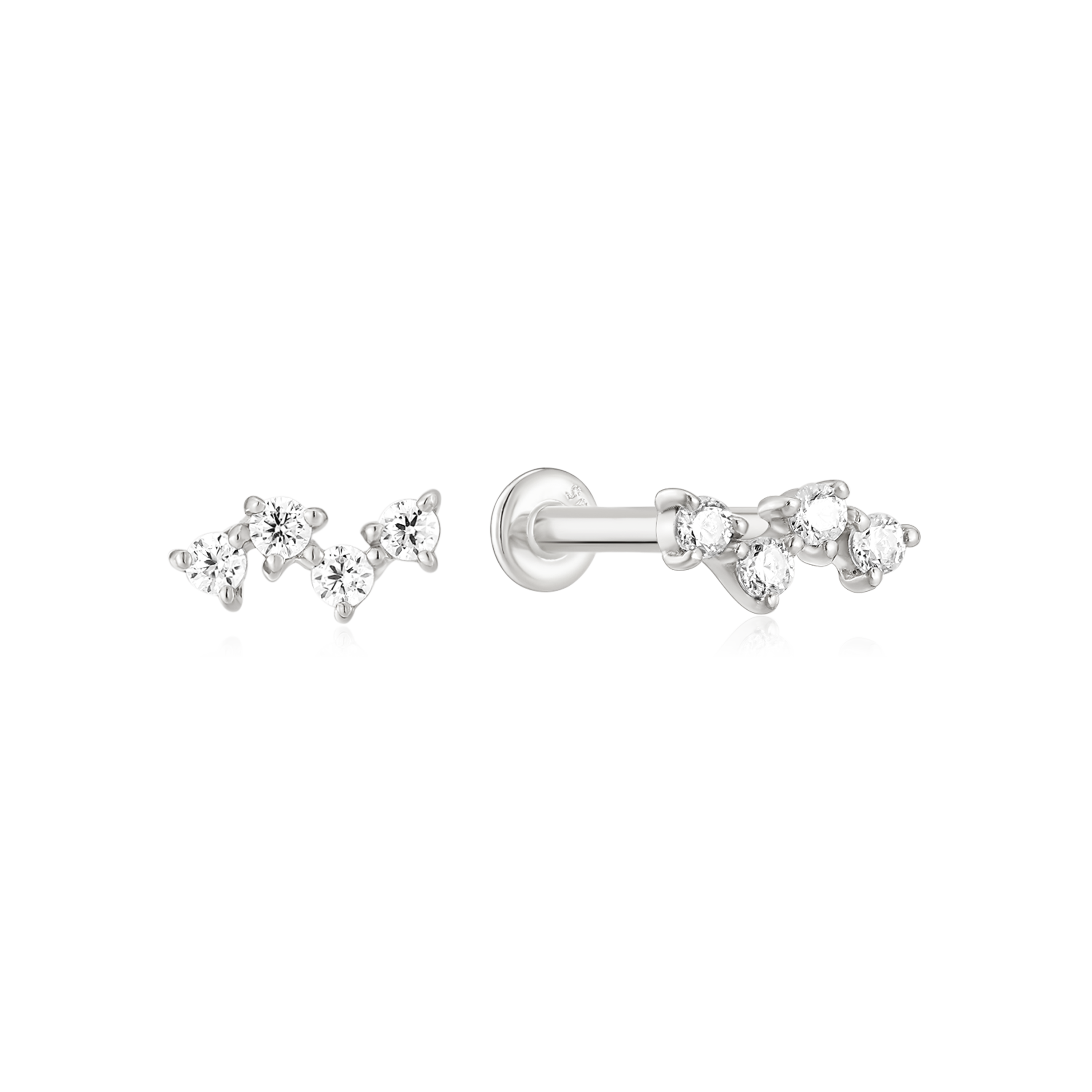 Glimmer Diamond Flatback Studs