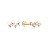 Glimmer Diamond Flatback Studs