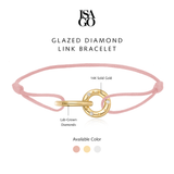 EVERYDAY LUXE BUNDLE Glazed Diamond Link Bracelet + Rainbow Arch Pendant + Mini Round Diamond Flatback