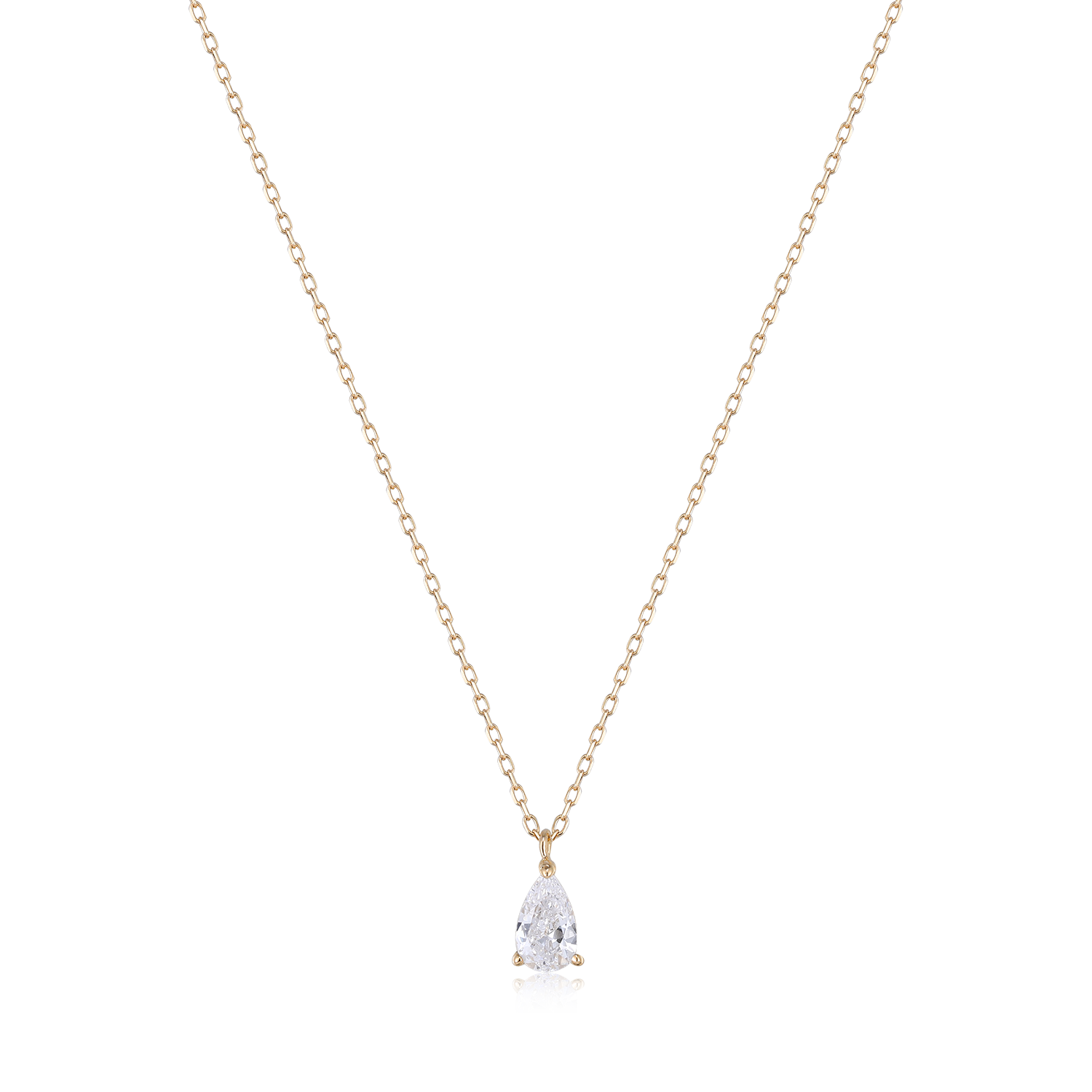 Pear Diamond Necklace