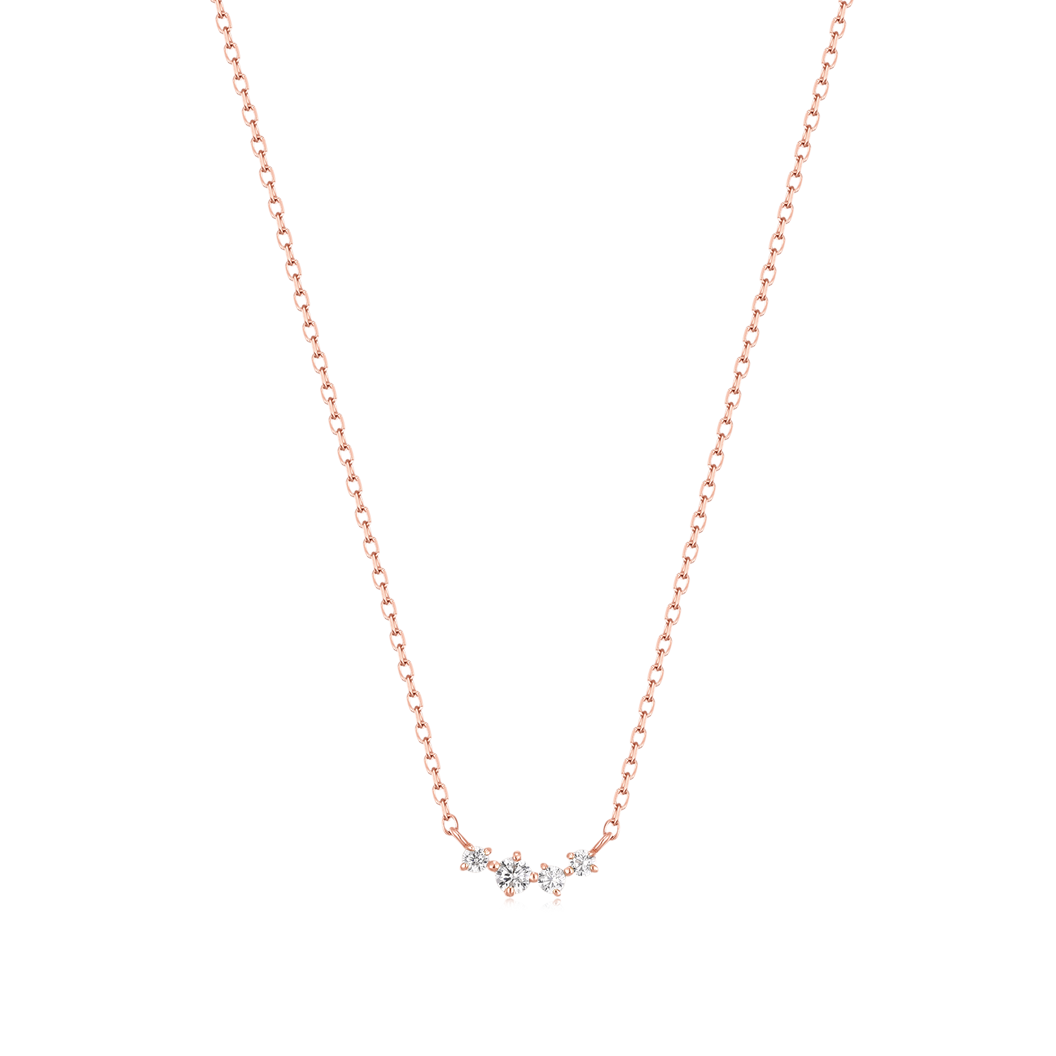 Quartet Link Diamond Necklace