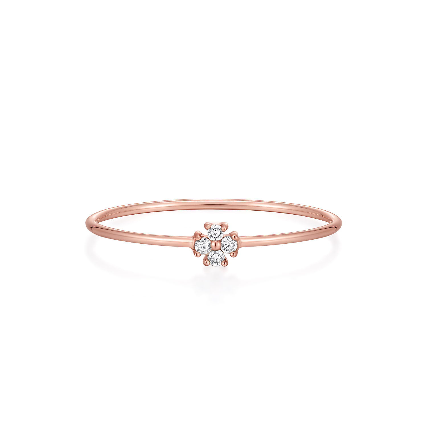 Clover Petite Diamond Ring