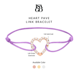 EVERYDAY LUXE BUNDLE Heart Pavé Link Bracelet + Rainbow Arch Pendant + Mini Round Diamond Flatback