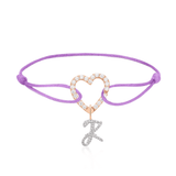 NEW Special Bundle Heart Pave Link Bracelet + Letter Pendant