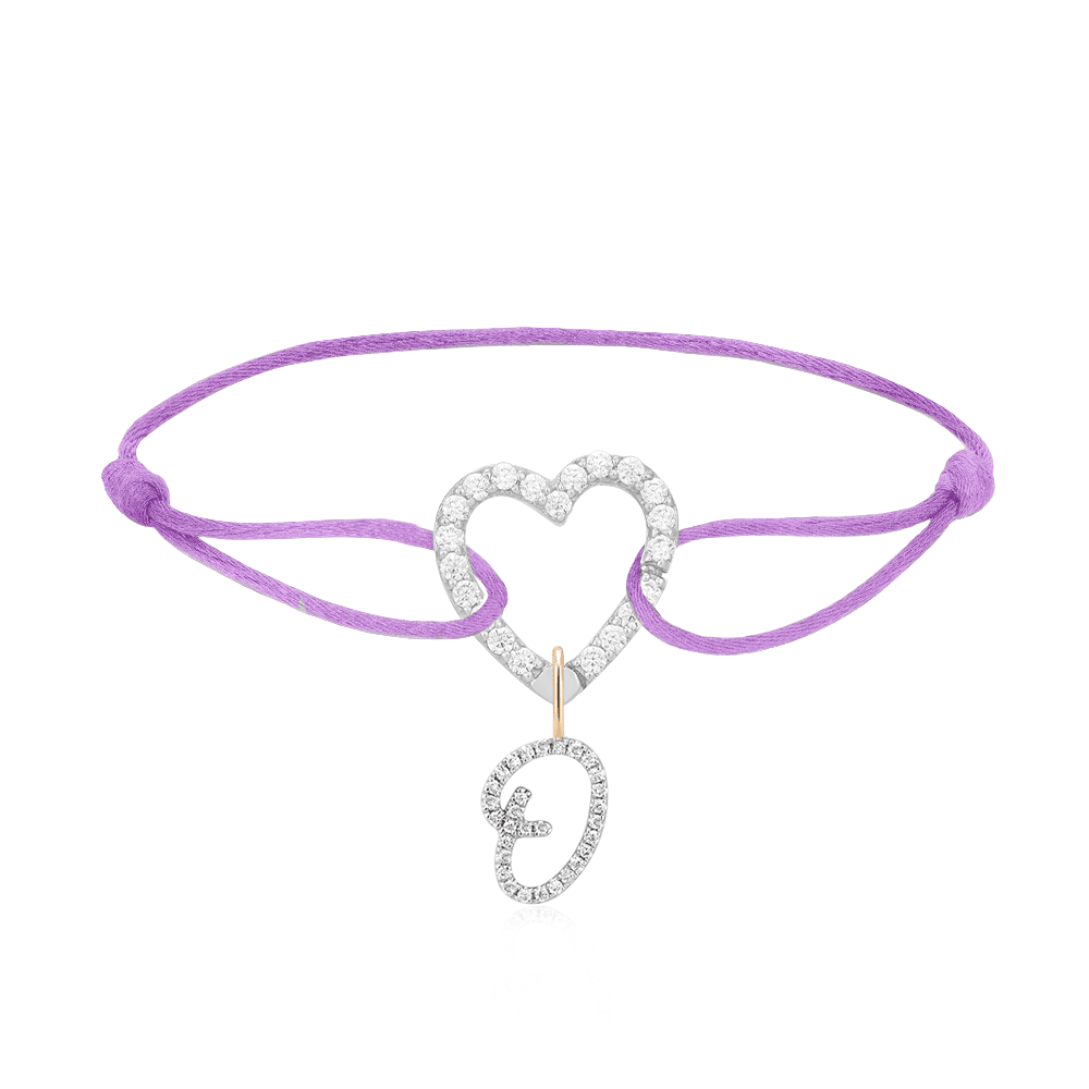 NEW Special Bundle Heart Pave Link Bracelet + Letter Pendant