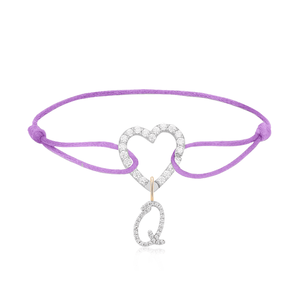 NEW Special Bundle Heart Pave Link Bracelet + Letter Pendant