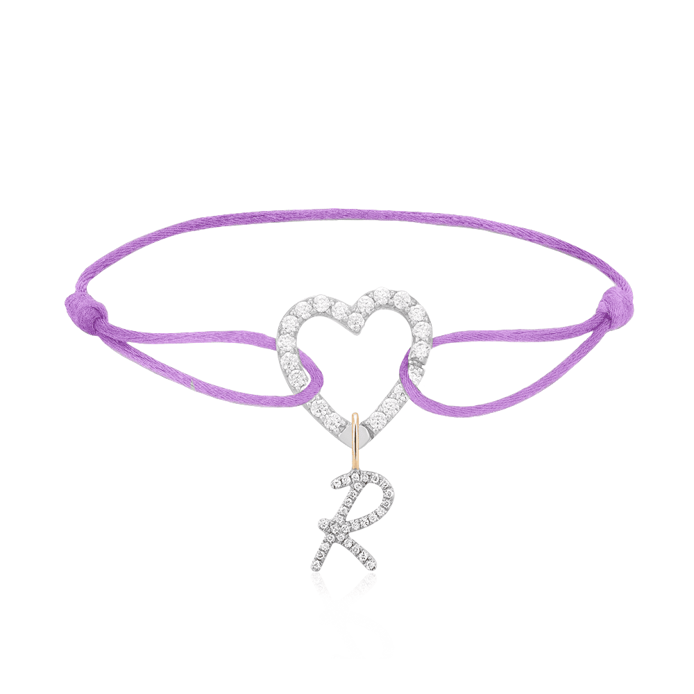 NEW Special Bundle Heart Pave Link Bracelet + Letter Pendant
