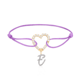 NEW Special Bundle Heart Pave Link Bracelet + Letter Pendant