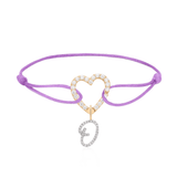 NEW Special Bundle Heart Pave Link Bracelet + Letter Pendant