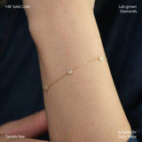 Gelang Mengambang Pavé Hati
