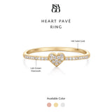 Heart Pavé Ring