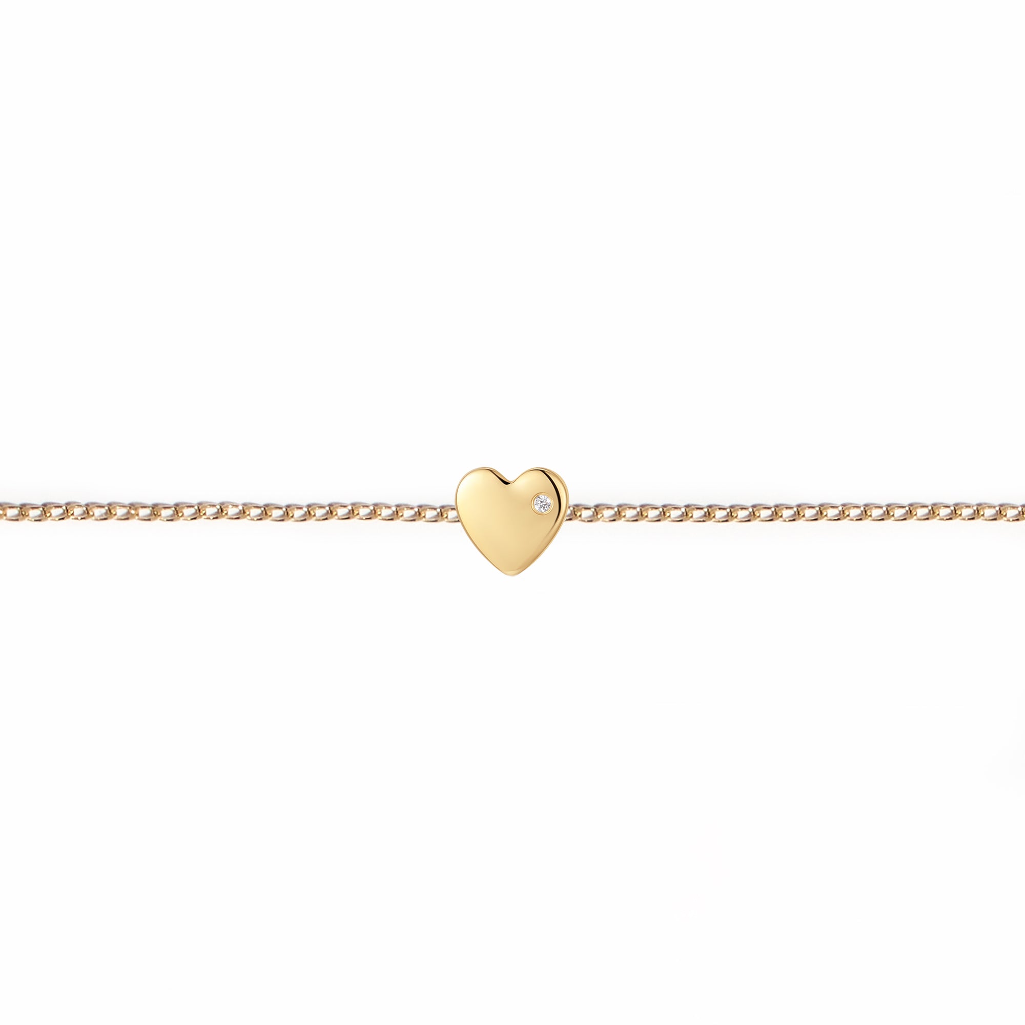 Permanent Bracelet With Slider Yellow Gold