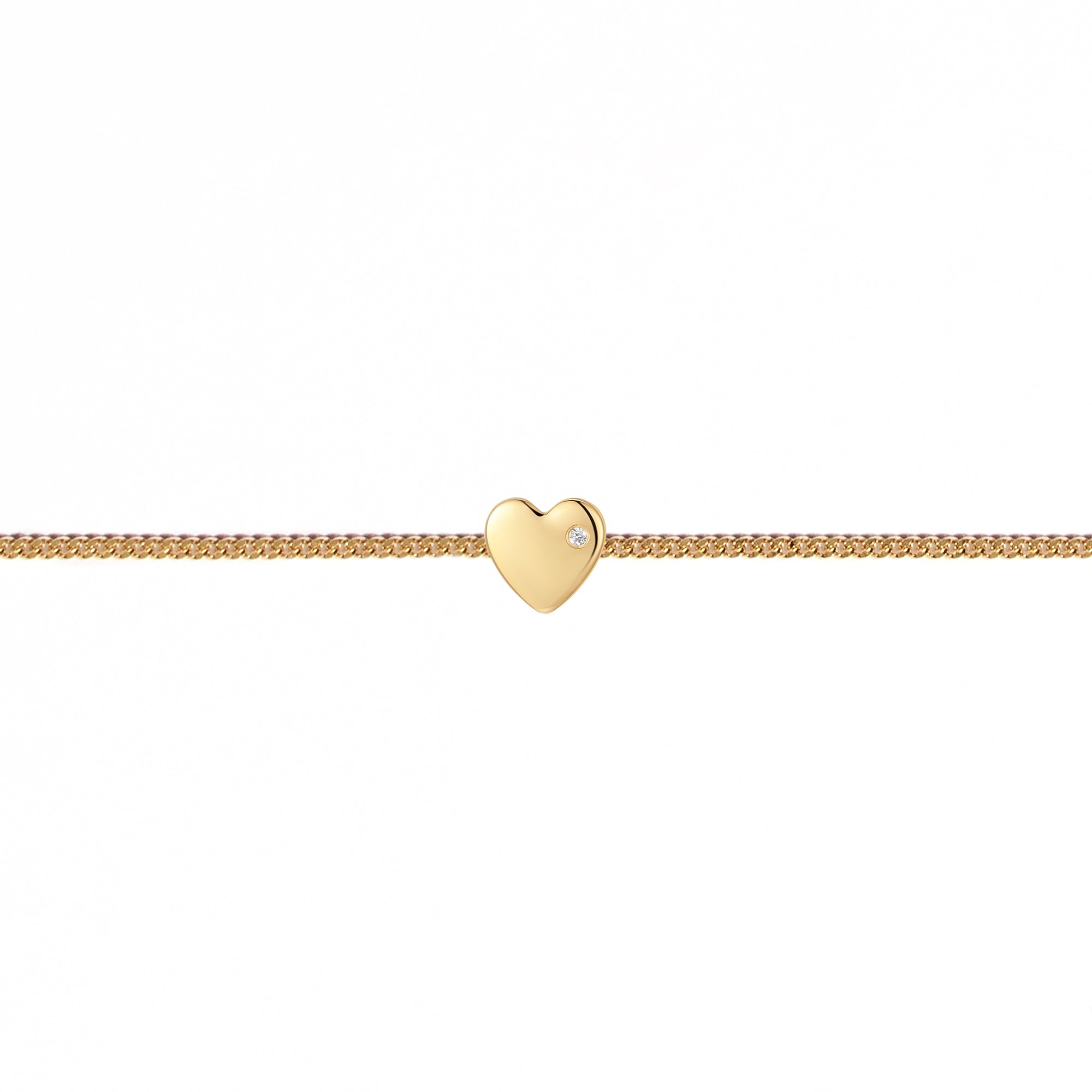 Permanent Bracelet With Slider Yellow Gold