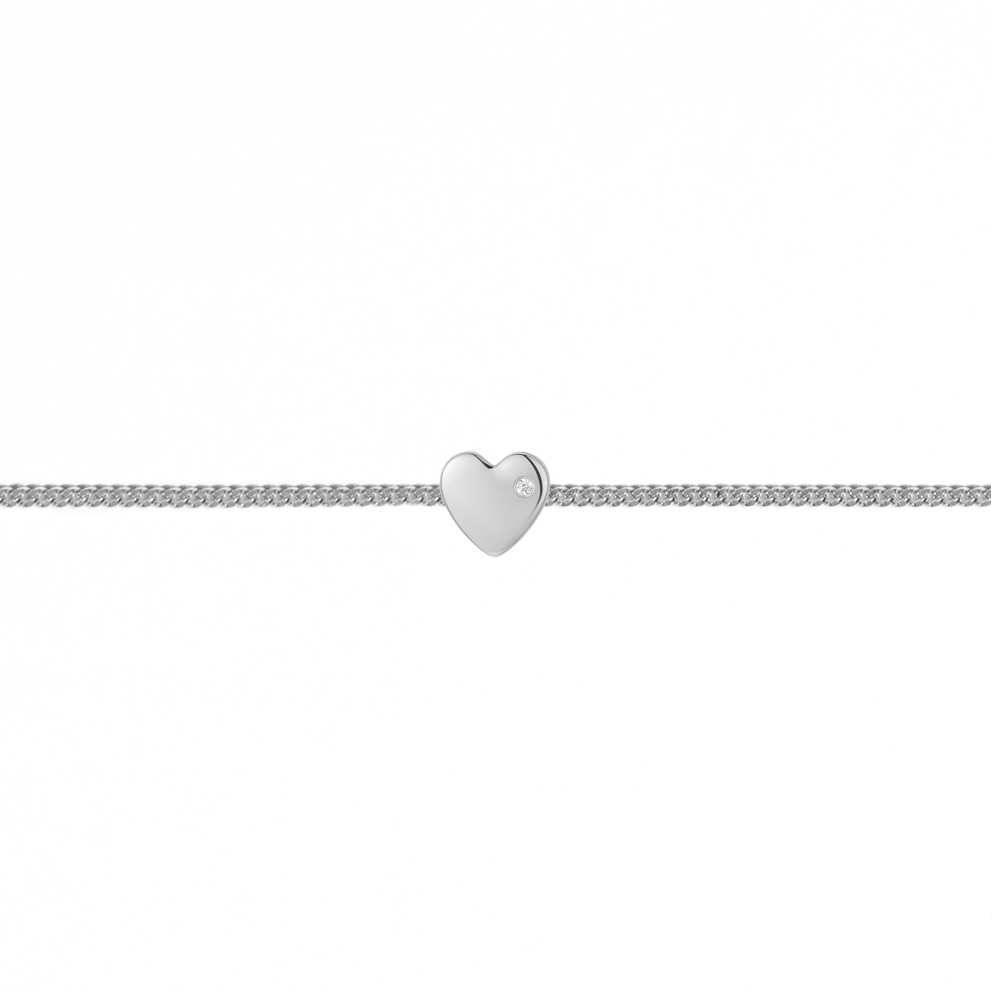 Permanent Bracelet With Slider White Gold