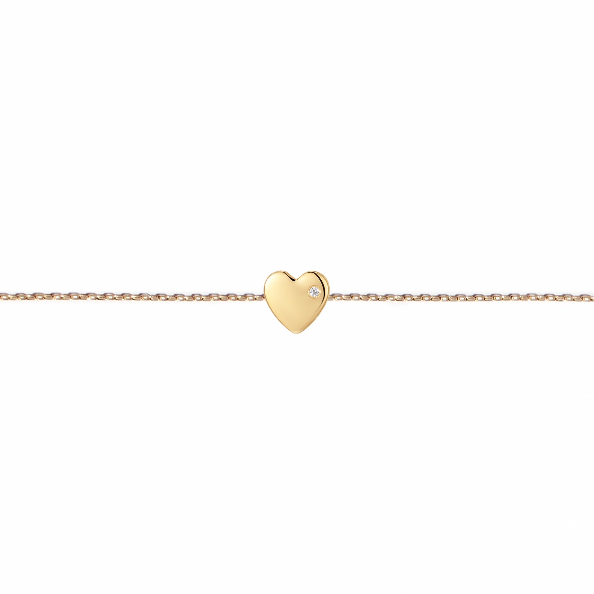 Permanent Bracelet With Slider Yellow Gold