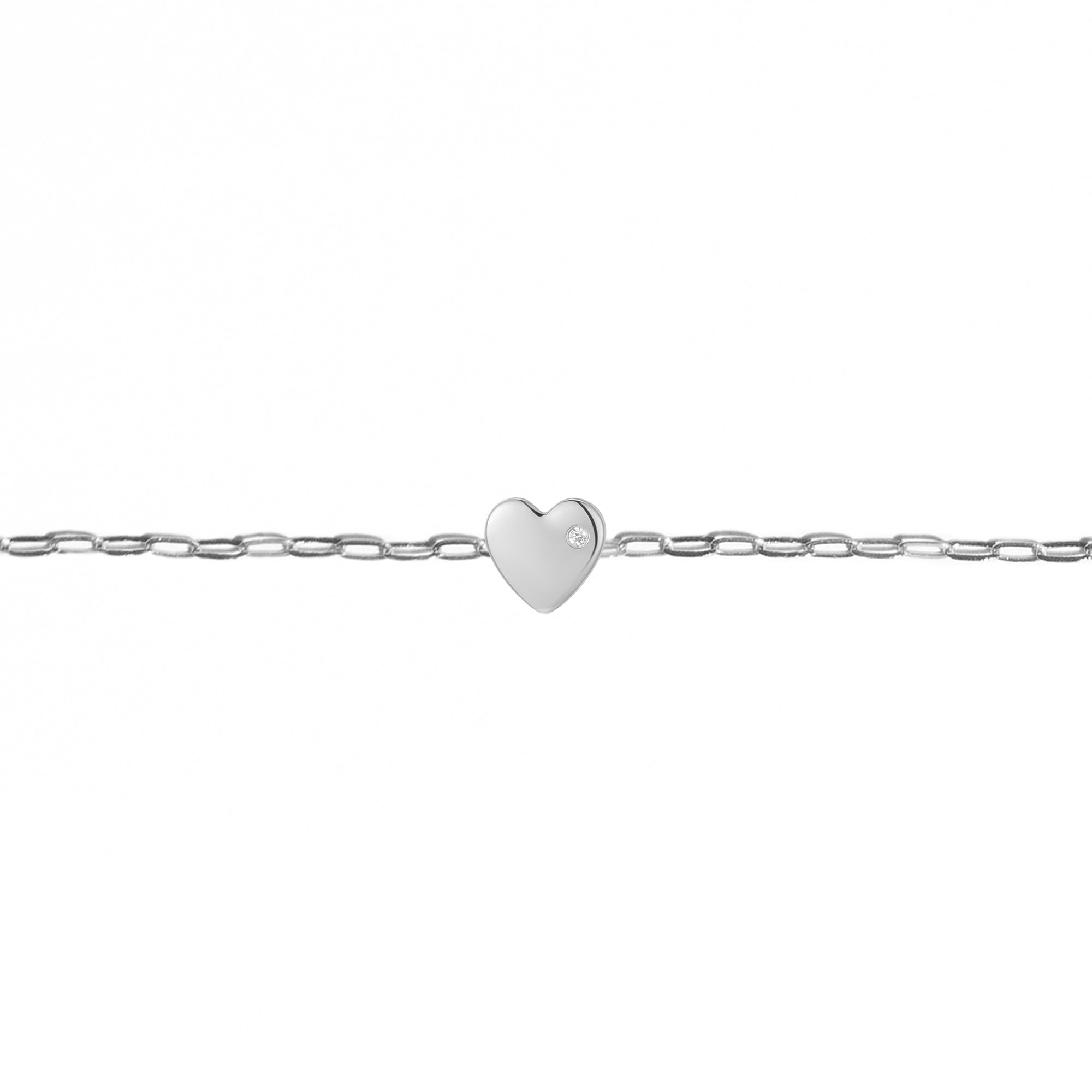 Permanent Bracelet With Slider White Gold