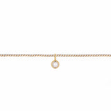 Permanent Bracelet With Birthstone Slider Yellow Gold