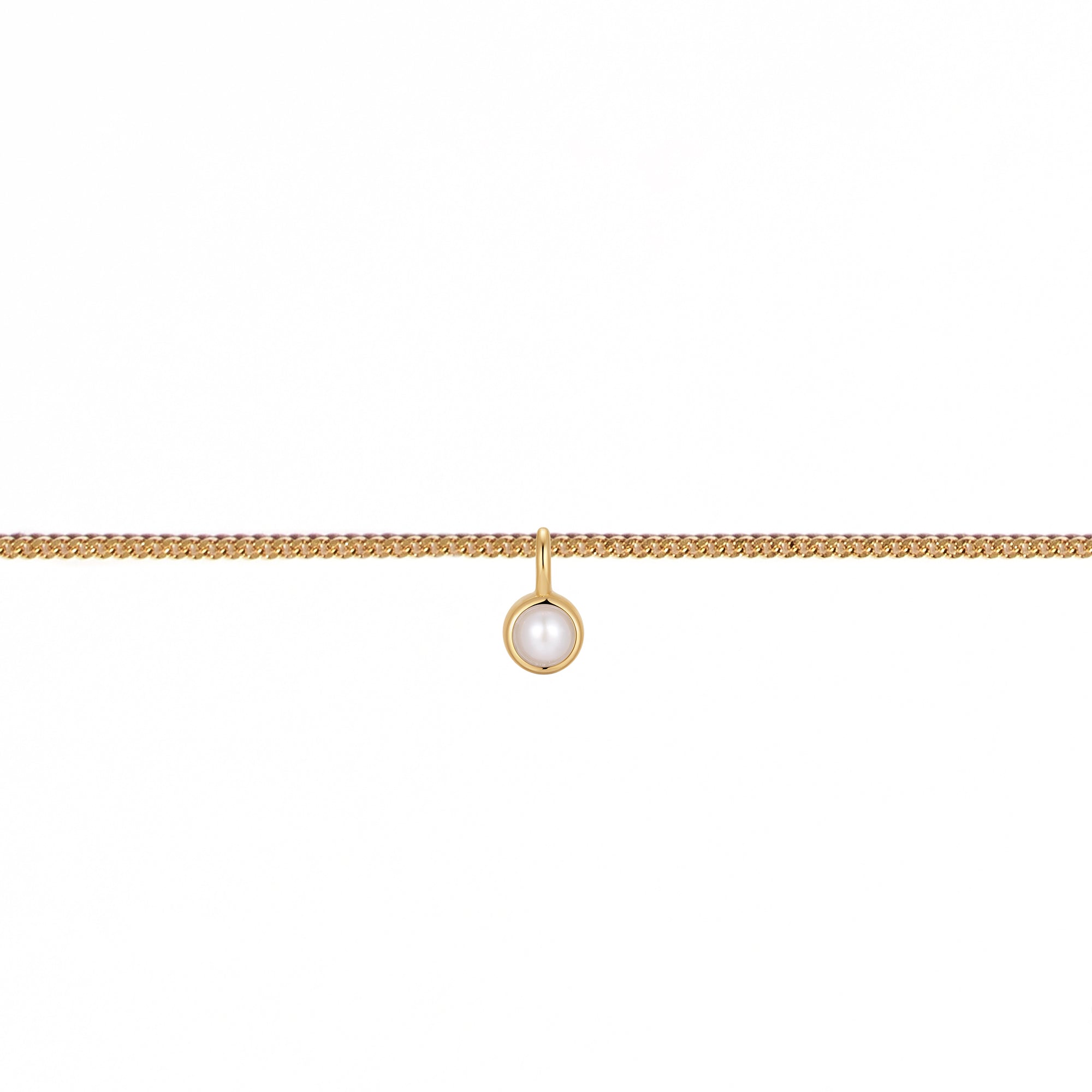 Permanent Bracelet With Birthstone Slider Yellow Gold