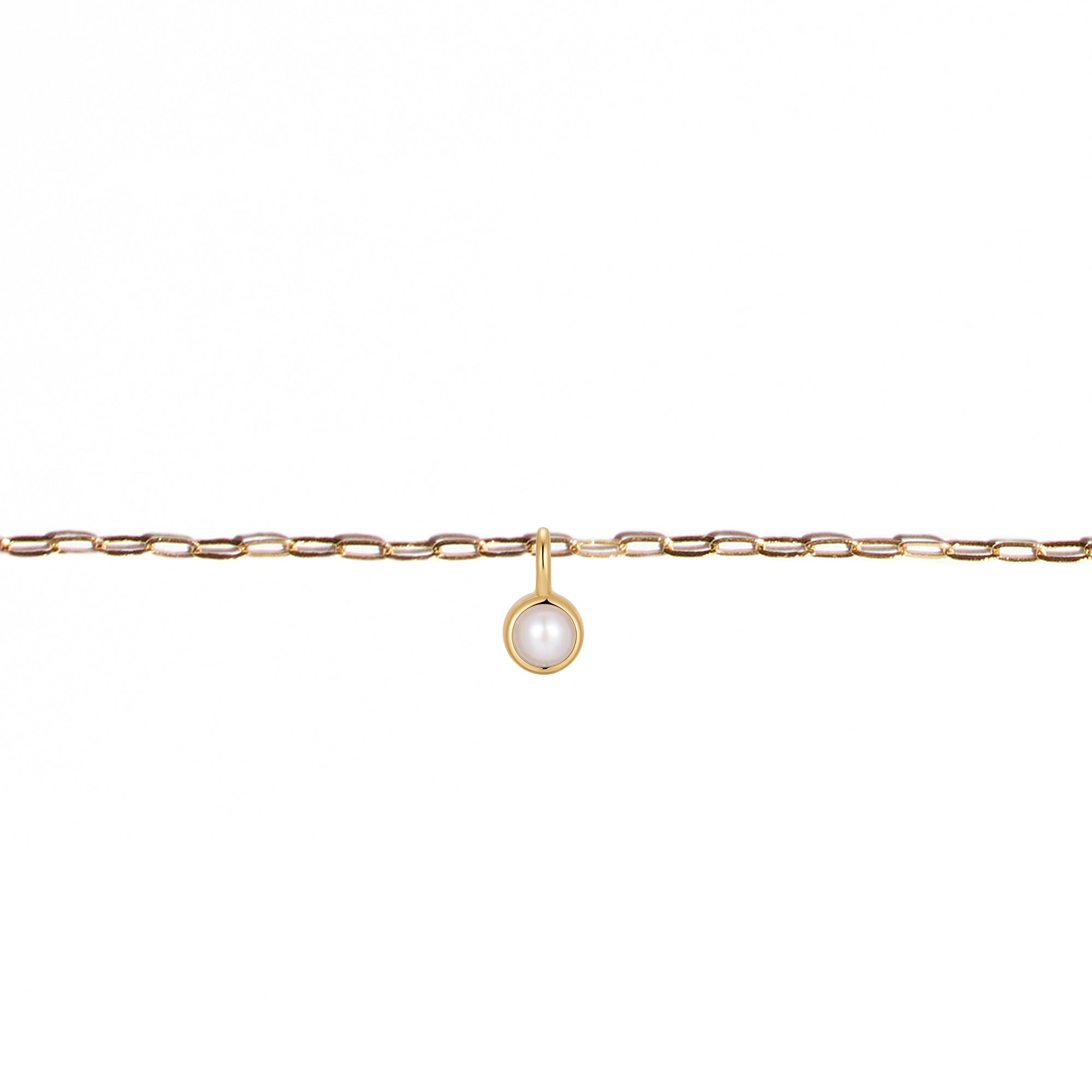 Permanent Bracelet With Birthstone Slider Yellow Gold