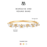 Marquise and Round Band