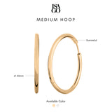 Isago Studio Anting Wanita Ever Metal Medium Hoop Earrings