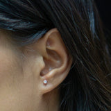 Mini Round Diamond Flatback Studs